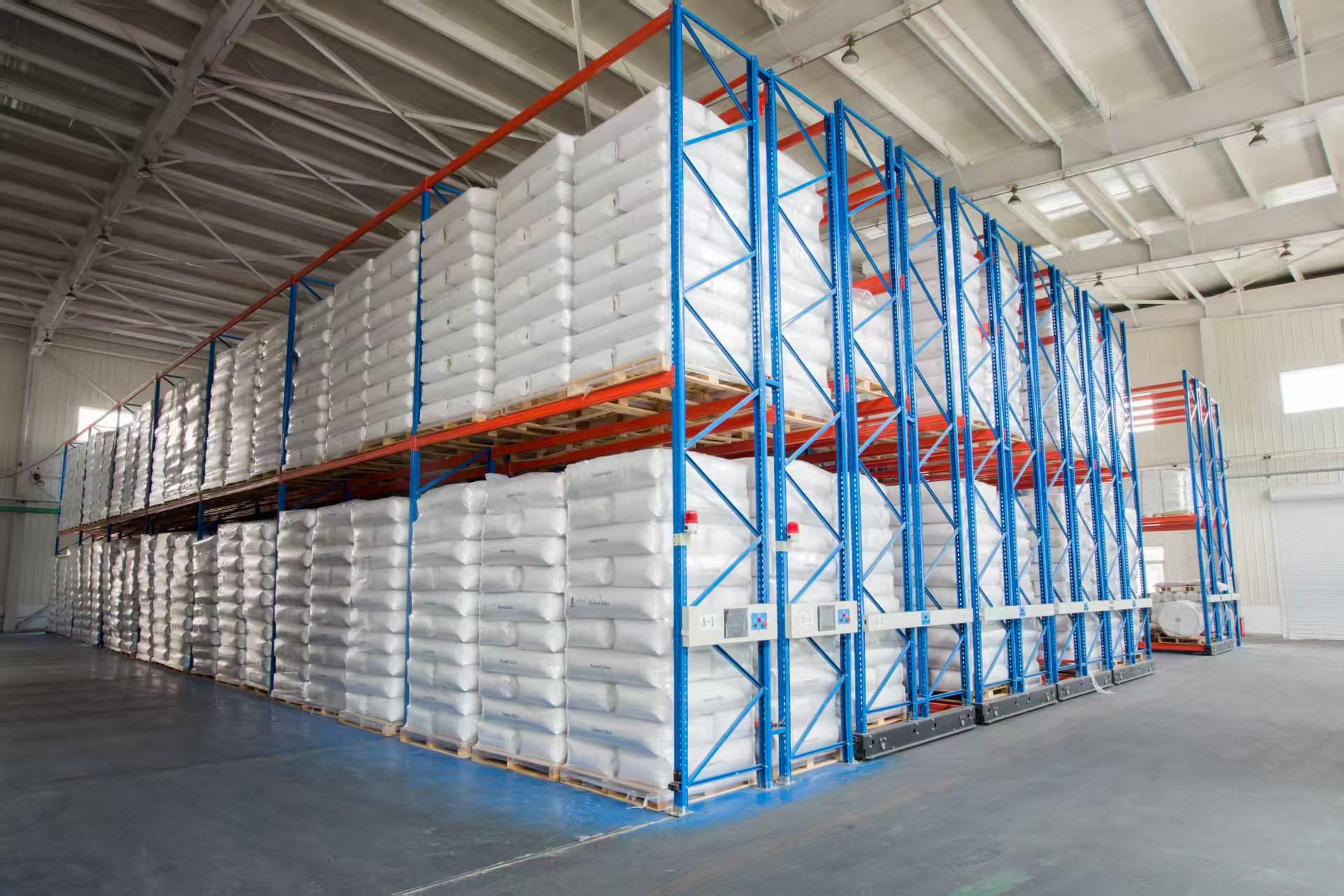Finished goods stored in the warehouse
