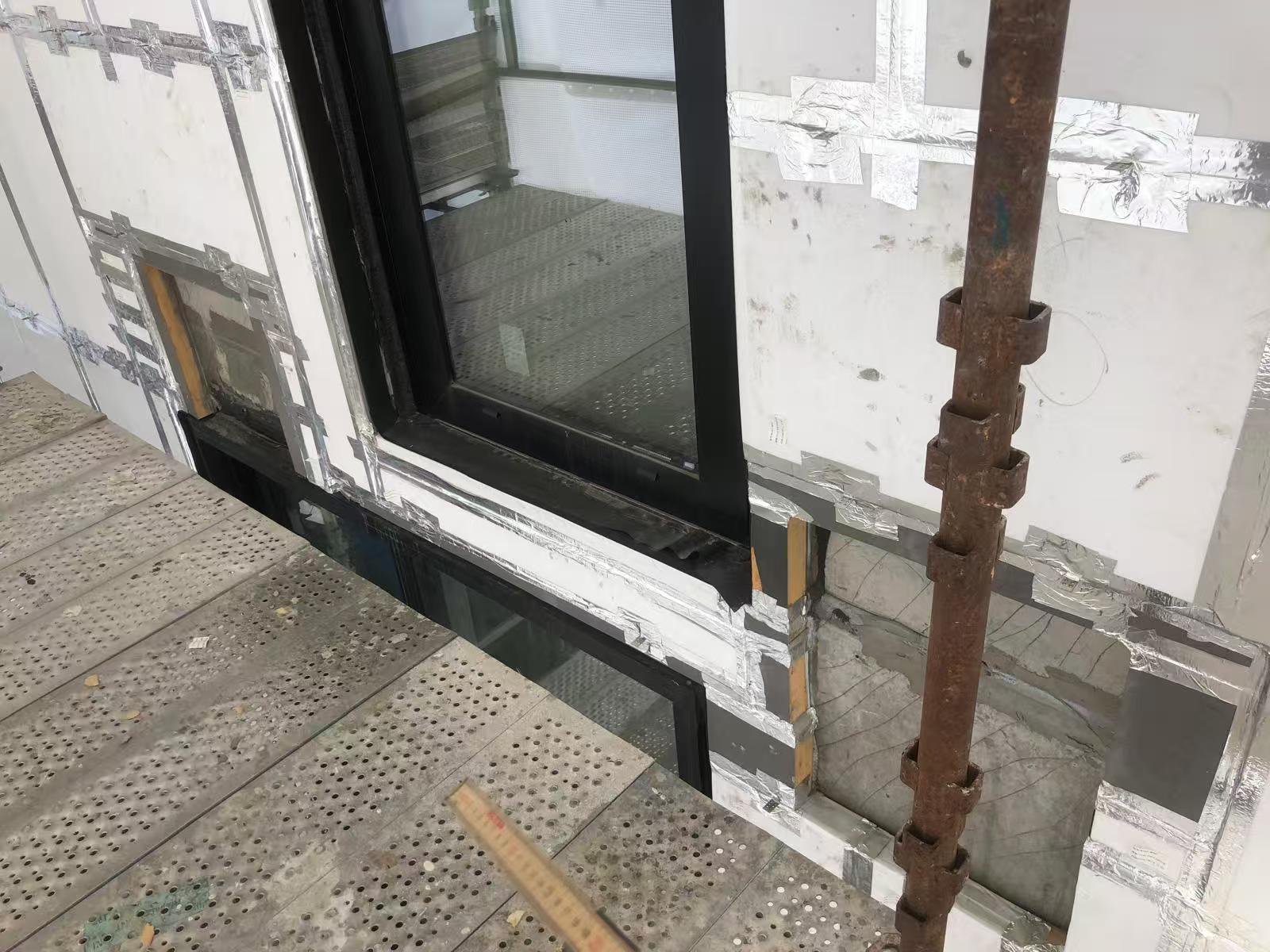 On-site insulation assembly detail