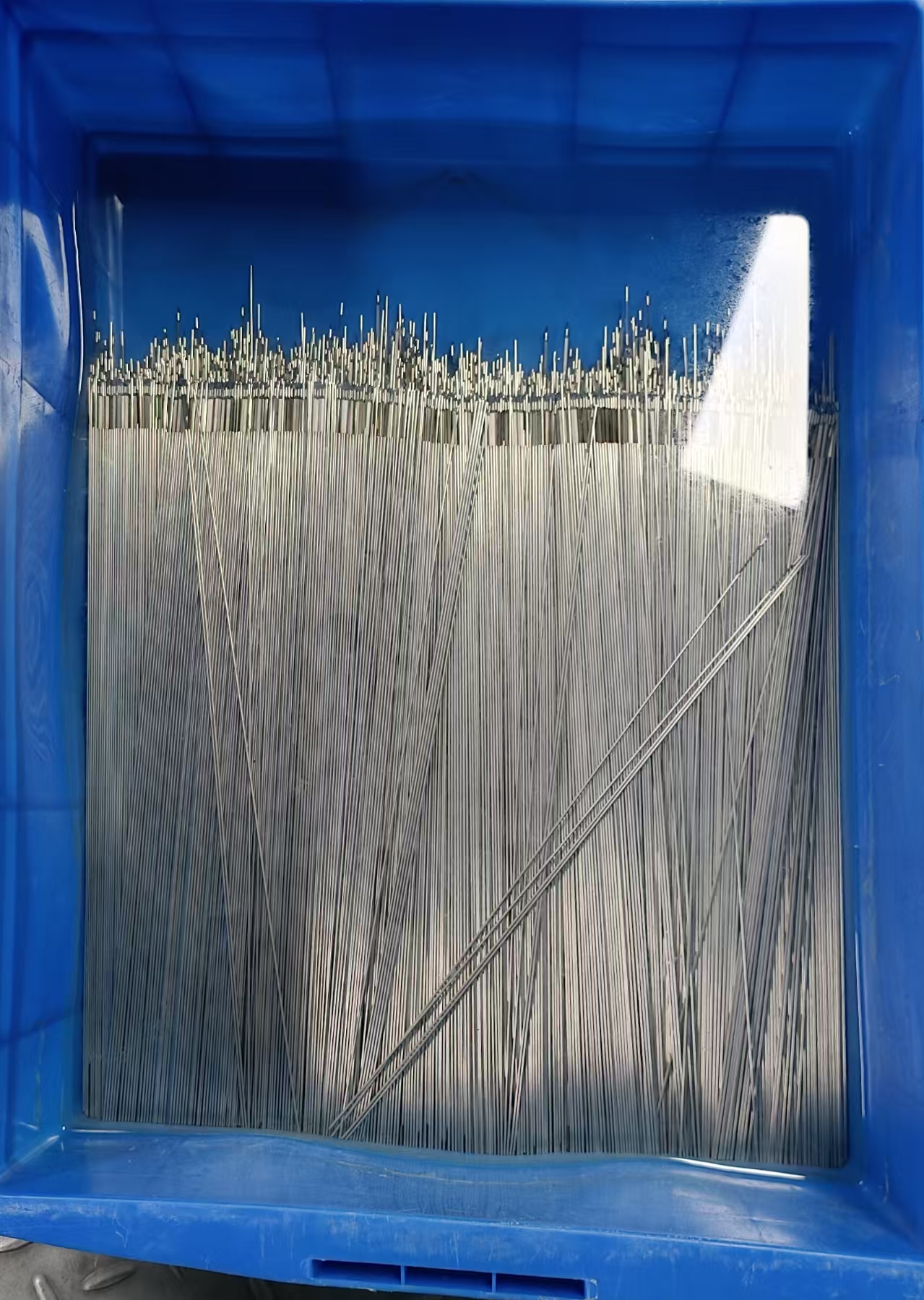Semi-finished needle tubes