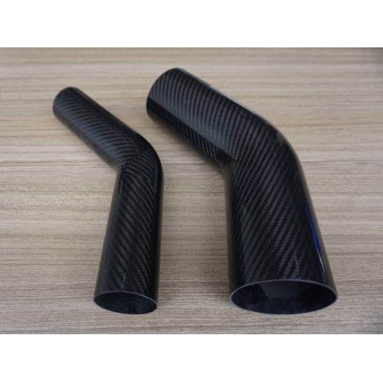 45 Degree Carbon Fiber Elbow Pipe Tube view 2