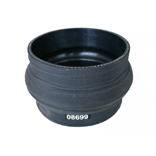 Hump Hose Silicone Straight Coupler SAE J30 R7 Fuel Resistant view 2