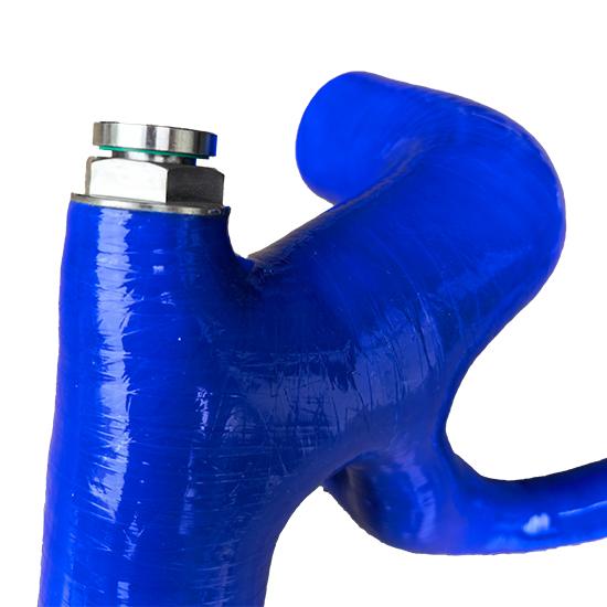 Metal Part on Silicone Hose Aluminum Inserts view 2
