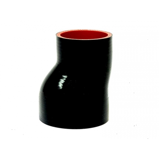 Offset Silicone Hose Coupler Black Reducer