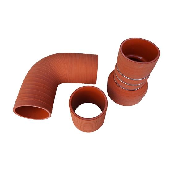 Silicone CAC Hose Inlet Outlet Matte Red view 3