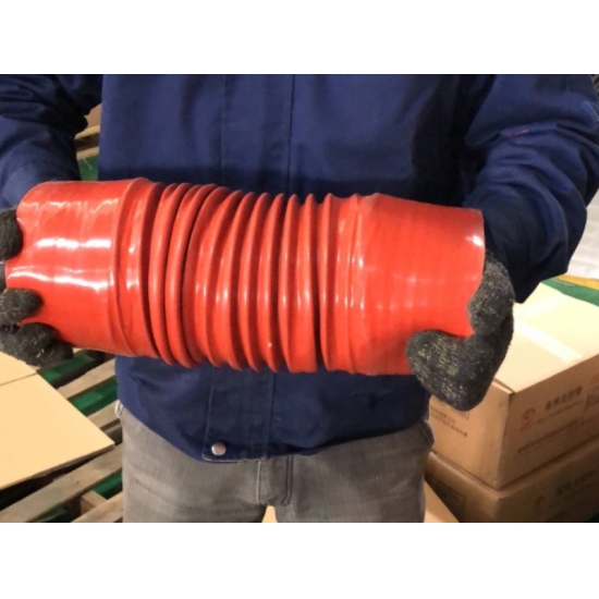 Silicone Rubber Steel Wire Corrugated Hose view 5