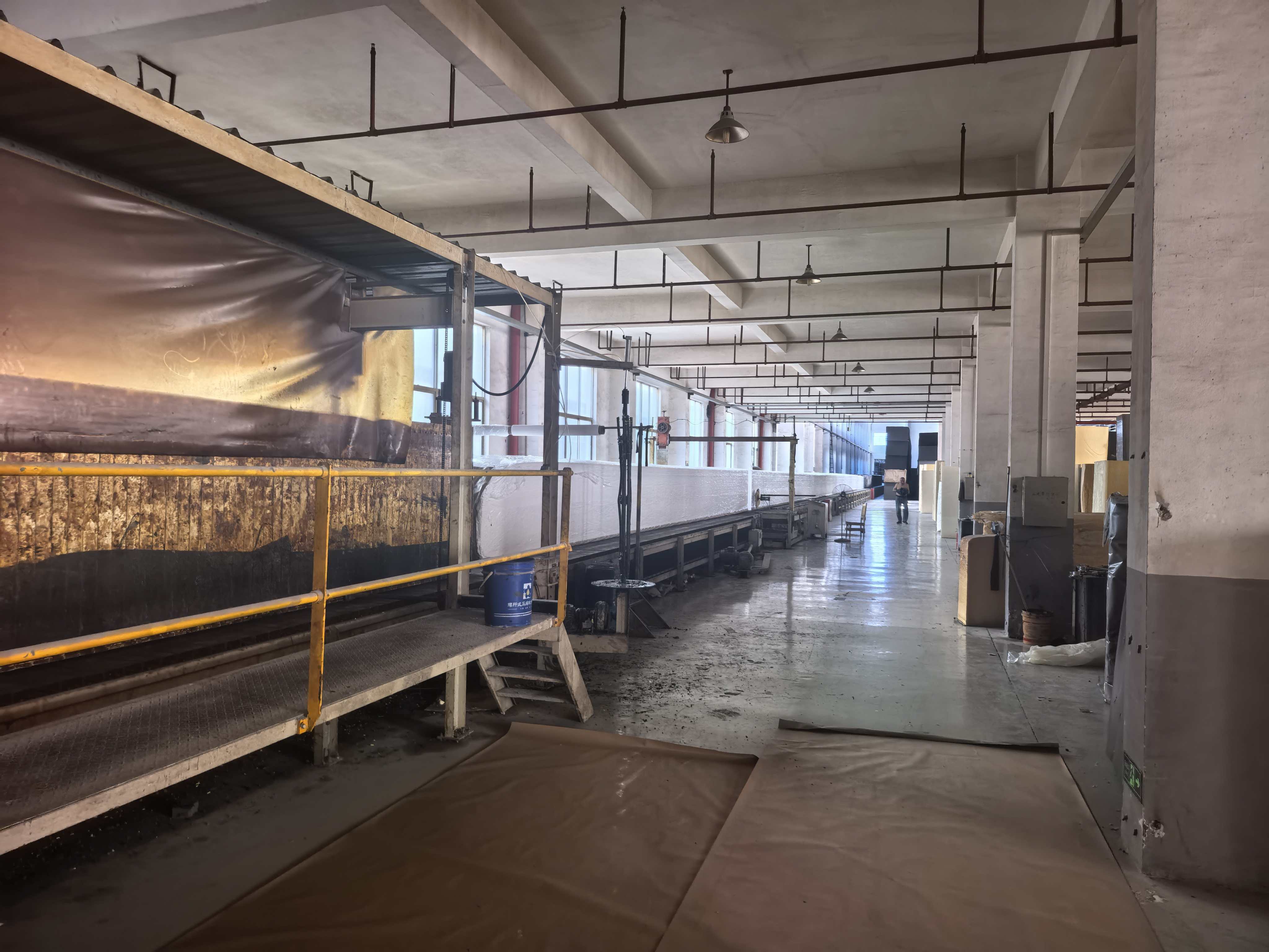 Production workshop with line equipment