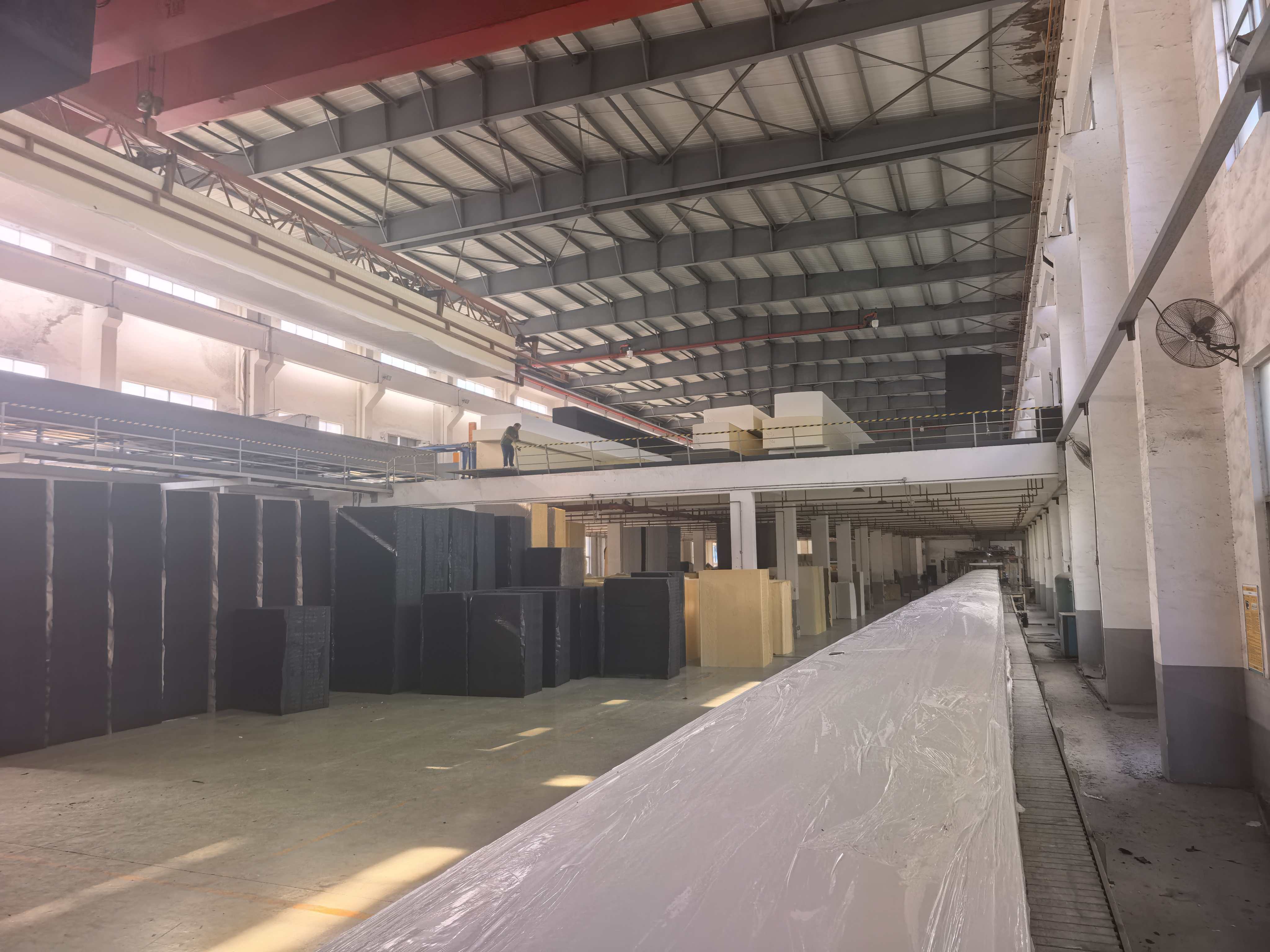 Interior foam storage and workshop